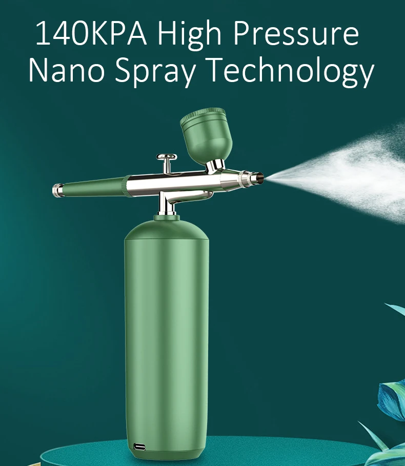 Portable Airbrush Gun For Painting Gravity Feed Dual Action Mini Handheld Air brush 0.3mm For Model Nail tan spray machine