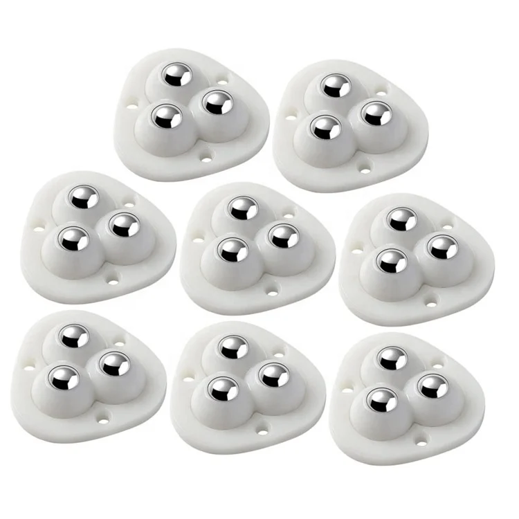 Самоклеящиеся мини-ролики из нержавеющей стали, Универсальные ролики для кухонной мебели