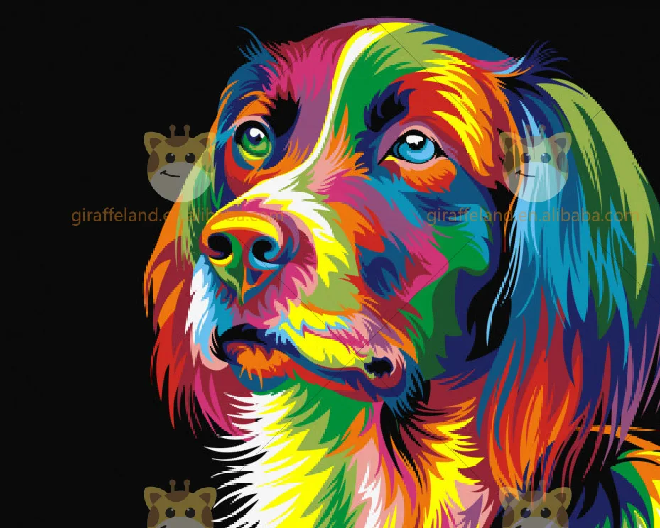 Diamond Painting Kit Custom Pet Dog Landscape Decoration Rhinestone Home Pictures Handwork Round Drill Diy 5d Diamond Painting