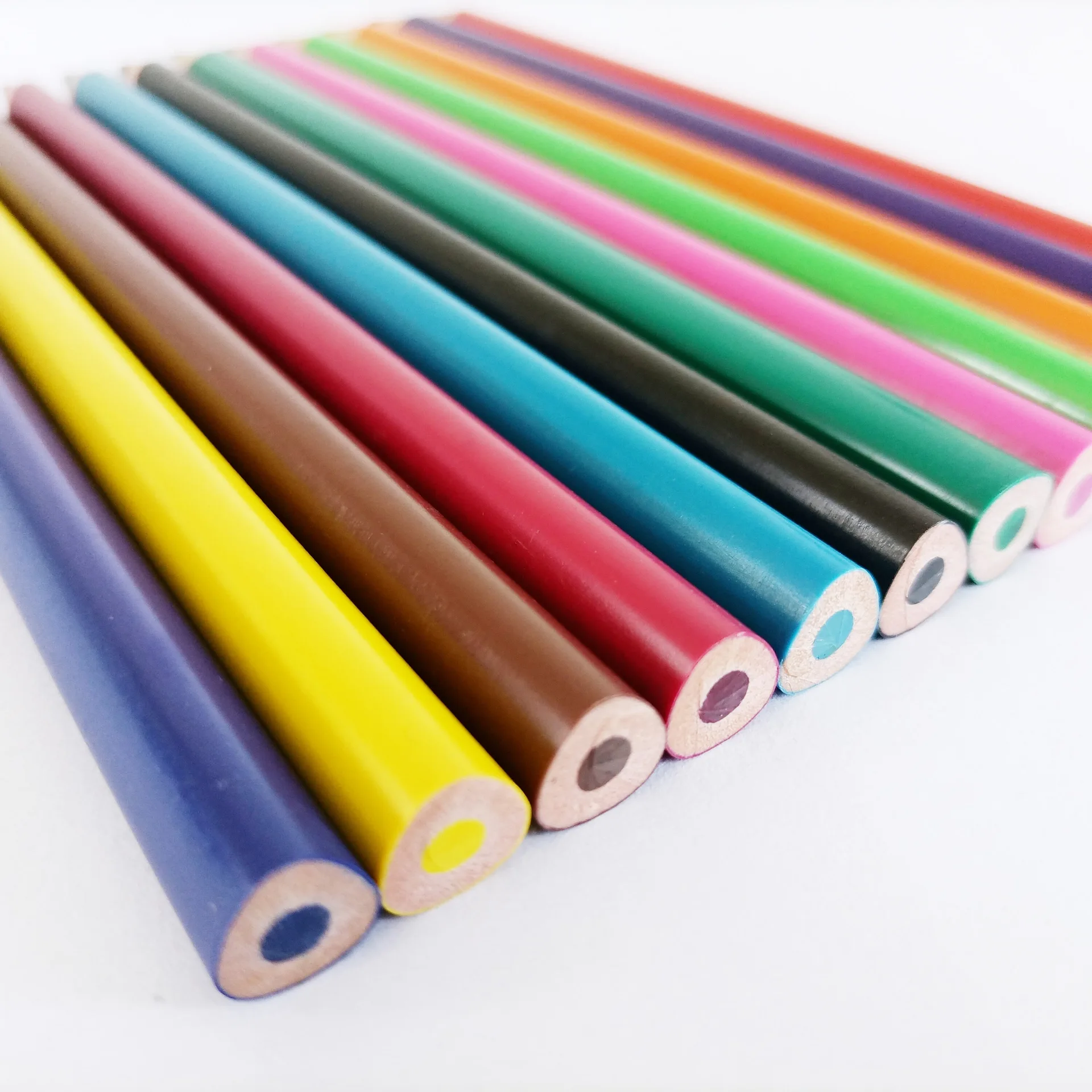 Wholesale Factory Directly Selling Private Label Available Art Writing Neon Wax Drawing Color Pencil Set