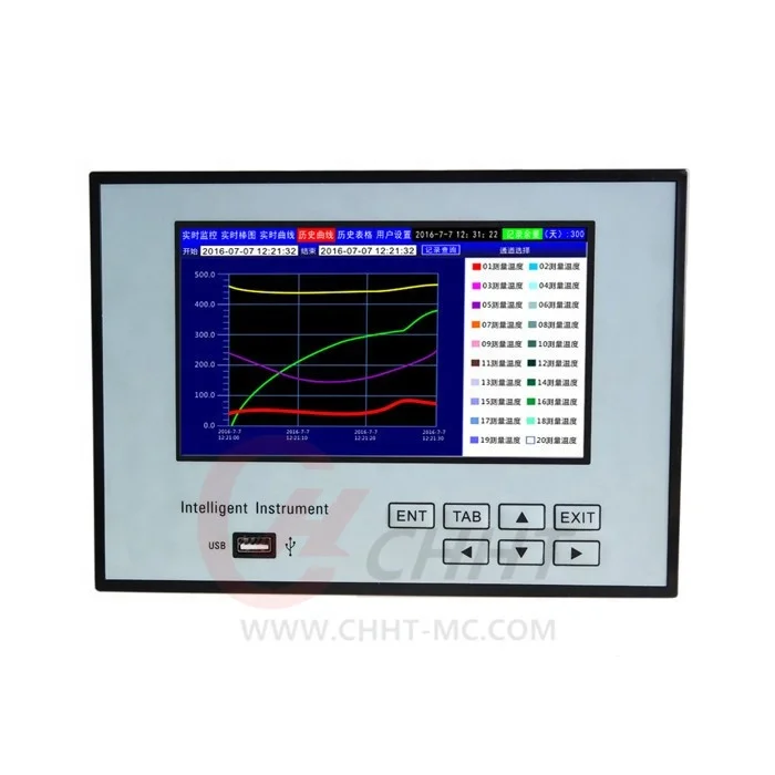 Multi-channel temperature tester measuring temperature and humidity field datalogger