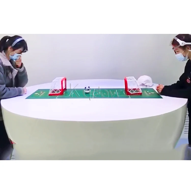 Brain wave magnetic suspended control kick shot two players interactive battle foosball mini soccer table football game
