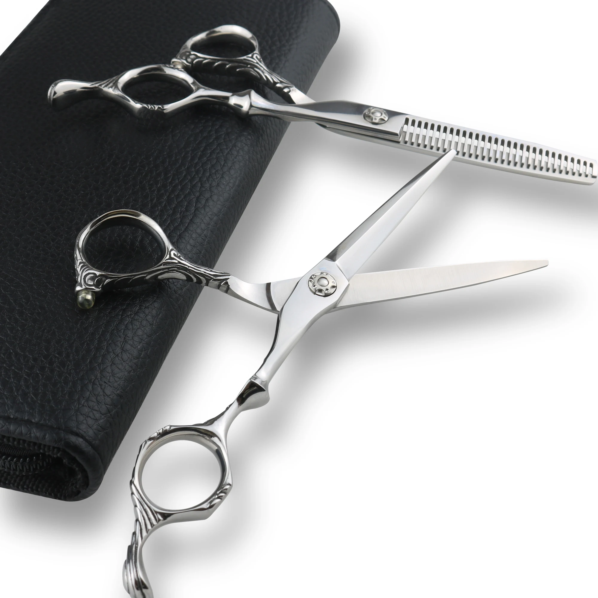 Professional Haircut Thinning Scissors Salon Hairdressing Shears Regular Flat Teeth Barber Scissor