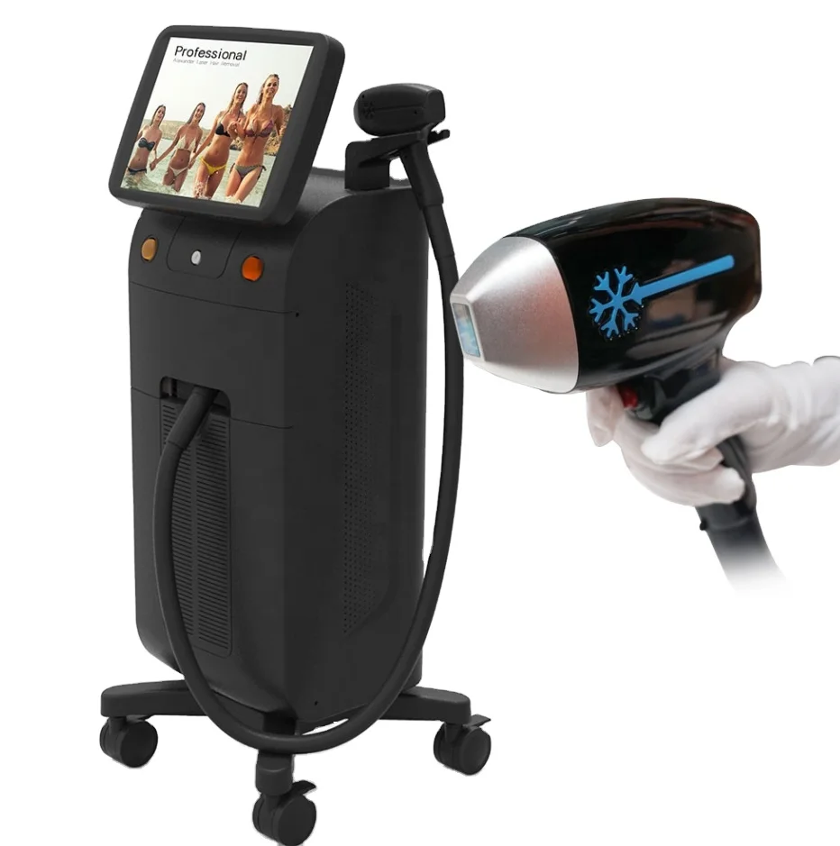 Диодный лазер 808 для удаления волос, эффективное быстрое удаление волос с помощью морского сердца, лазерное оборудование для удаления волос с 3 длинами волны для использования в салоне красоты