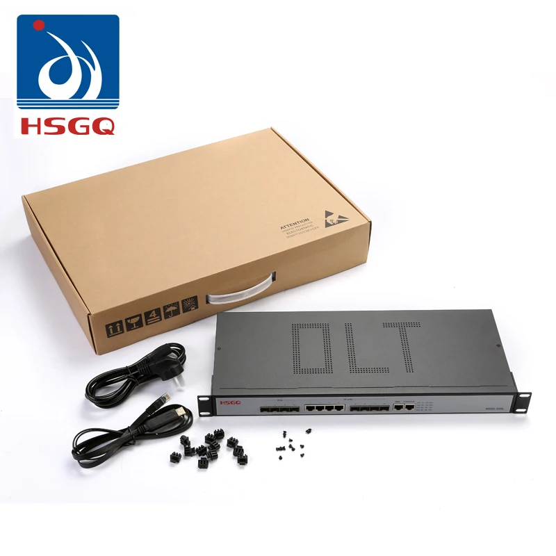 HSGQ-E04L Оптическое волокно Triple play FTTB FTTH 1U 4 порта EPON OLT оборудование цена в