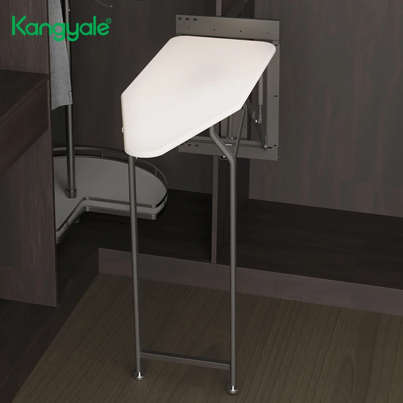 Kangyale Wardrobe New Wall Mounted Ironing Board Pull Out Retractable Folding Ironing Board