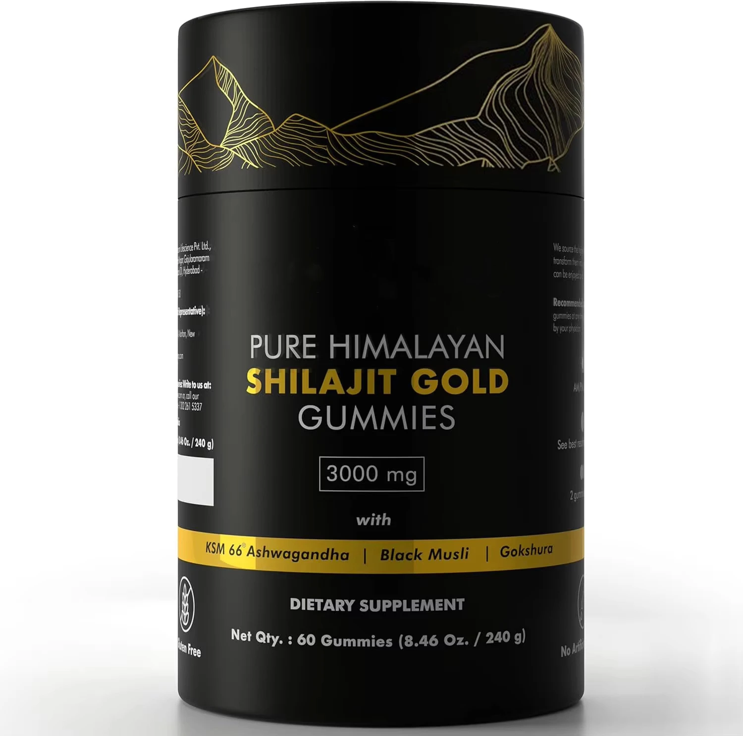 Factory Pure Himalayan Shilajit Gold Gummies Natural Tamarind Flavour Dietary Supplement for Adult