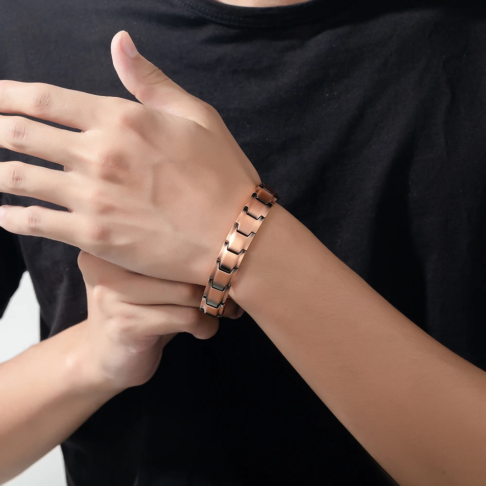 Customized Special Bio Magnetic Energy Accessories Men Stainless Steel Bracelet Jewelry Wholesale