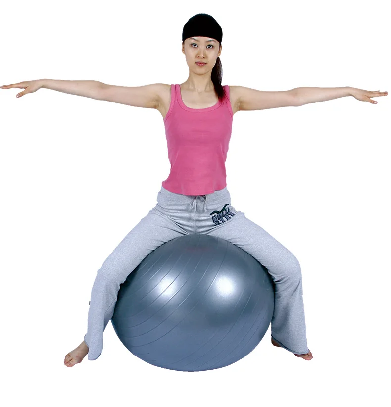 Мяч для занятий йогой, из пвх, с насосом, 55 см/65 см/75 см/85 см