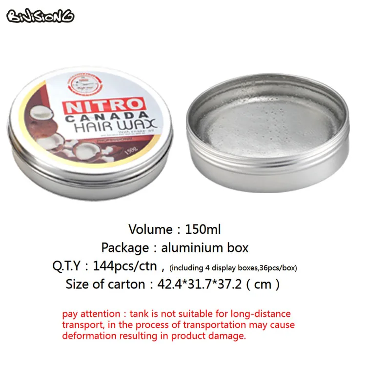 Disposable Water Washing Pomade Barbershop for Men Styling Hair Long Lasting Pomade Wax