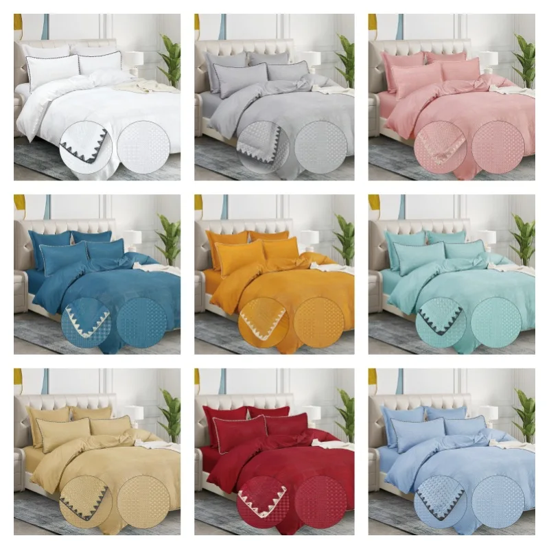 Queen Sheet Set - Hotel Luxury 1800 Bedding Sheets Top 10 6PCS Luxury Bed Sheets Manufacturers In China