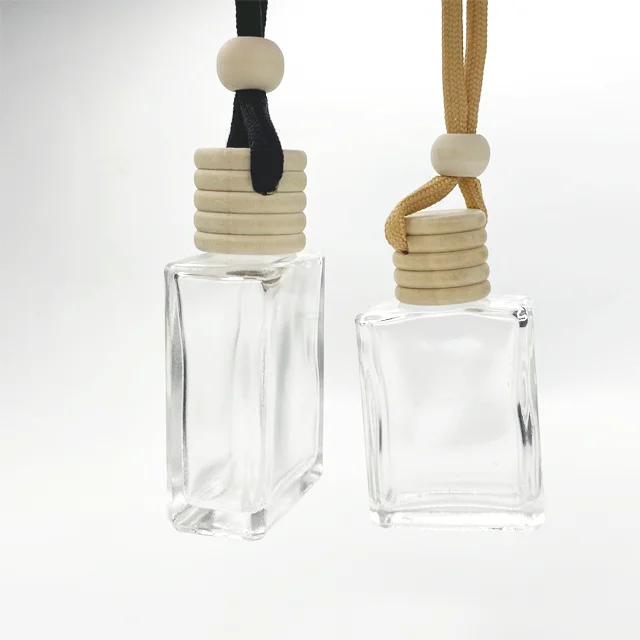 Hot Selling Car Scent Air Freshener Decorative Fragrance Mini Parfum Empty Glass Car Perfume Bottle