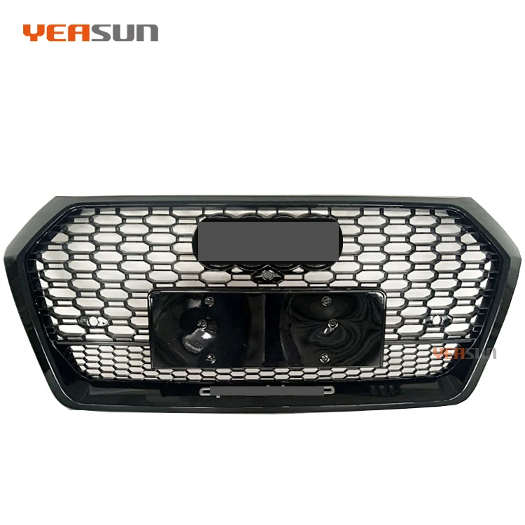 аксессуары Передняя решетка ячеистой сетки решетка для Audi Q5 обновления RSQ5 Автомобильная решетка 2016 2017 2018 2019