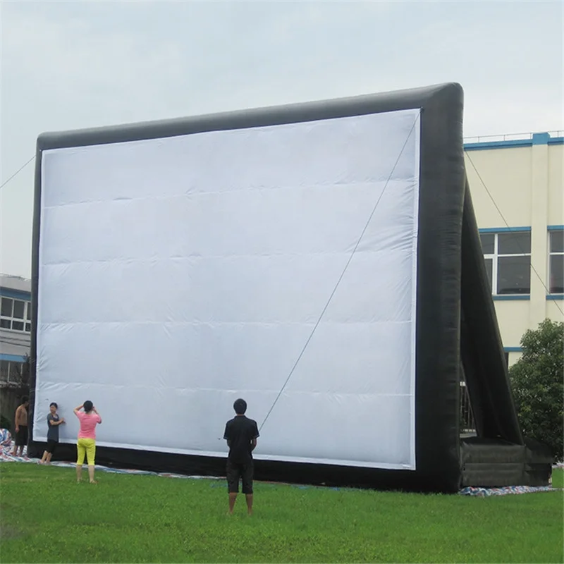 Large Inflatable Movie Screen Projector Outdoor With Stand Yard Projector Screen inflatable screen movie cinema