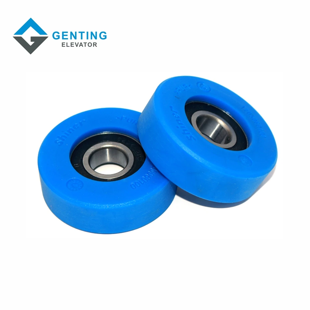 Escalator parts roller Tke escalator blue step wheel chain wheel 75*24*6204
