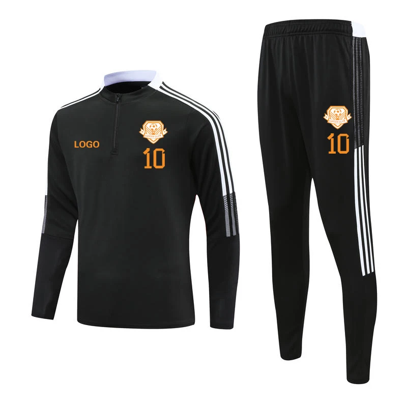 Wholesale Custom Adult Football Club Long Sleeve Training Soccer Tracksuit  Men Tracksuit and pants Sets