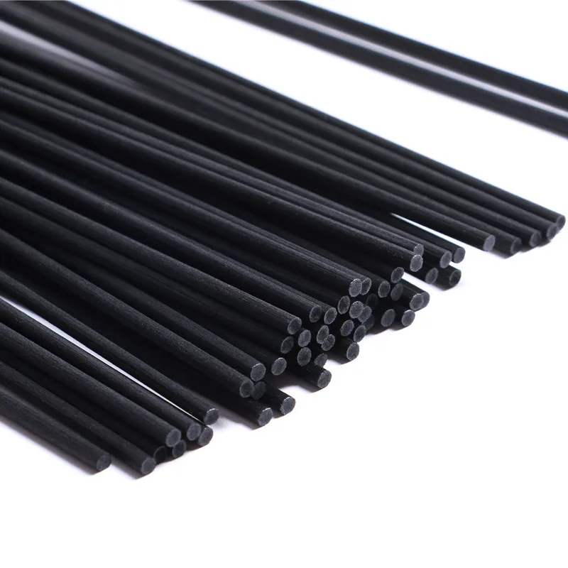 Home essential oil black white natural color reed sticks natural rattan rods 3mm 4mm 5mm 6mm synthetic diffuser stick