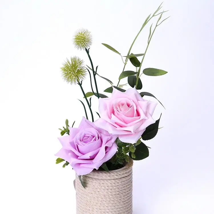 Wholesales Cheap Rose Petals Floral Artificial Butterfly Rose Real Touch For Home Wedding Decor