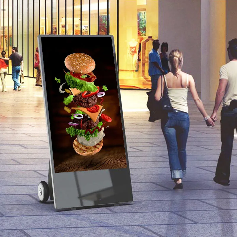 battery powered outdoor lcd digital signage player outdoor digital signage on wheels 55inch outdoor digital signage