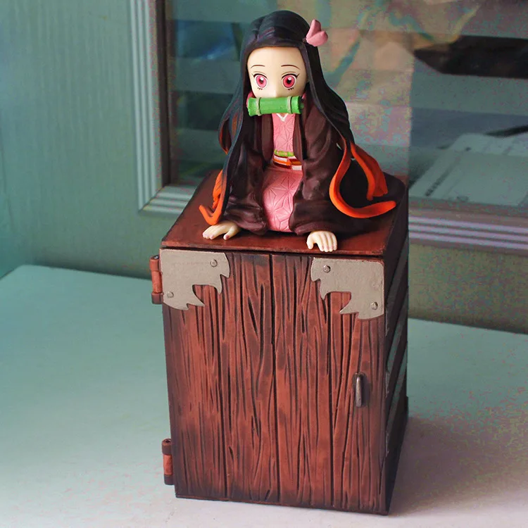 Шкафчик Nezuko Demon Slayer ручной работы ограниченная серия модель украшений для шасси автомобиля