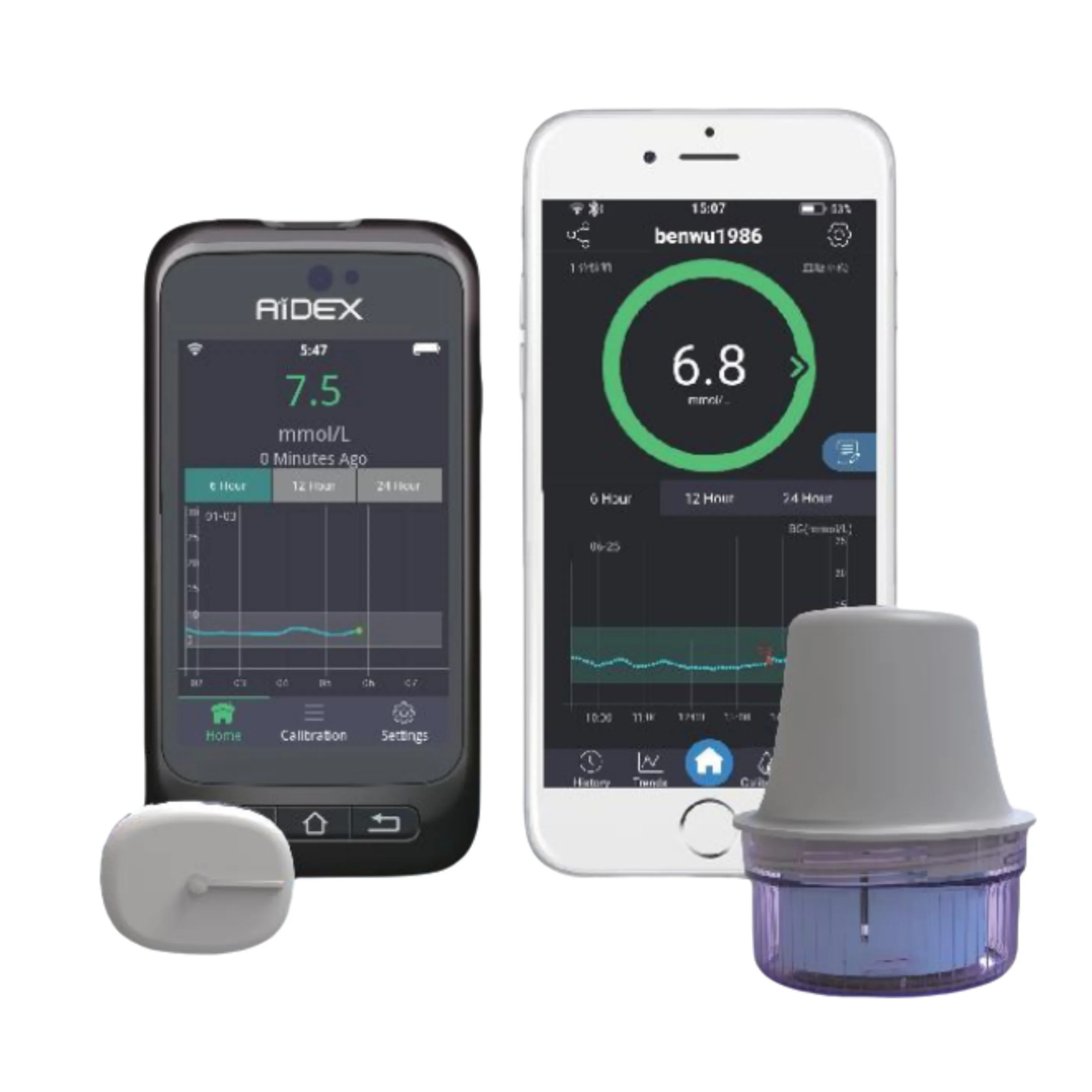 3 in 1 blood glucose cholesterol uric acid testing device cgm free style libre sensor