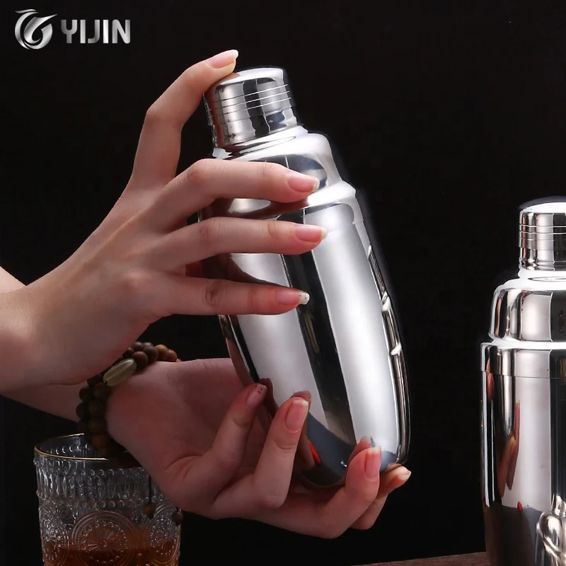 Bar tool wine tea milk strainer mixer bottle cobbler metal shaker stainless steel cocktail shakers
