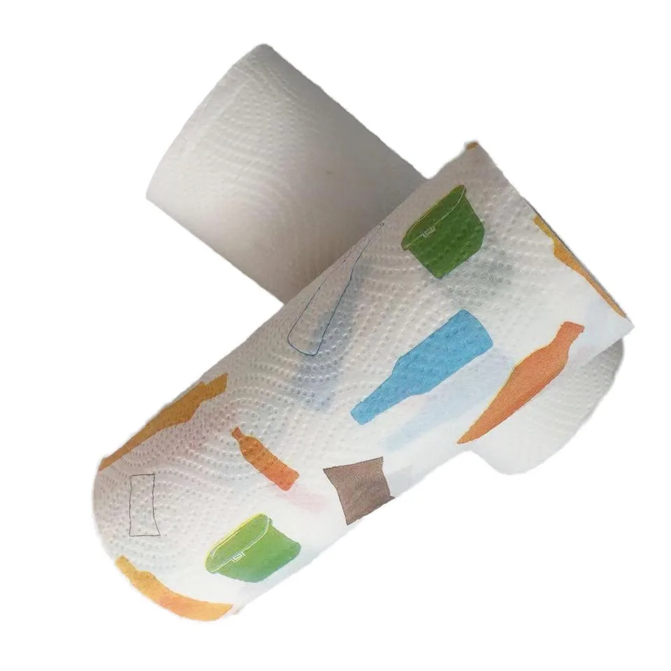 High Absorption Kitchen Tissue Paper Towels Roll Reusable Kitchen Paper for Household Cleaning
