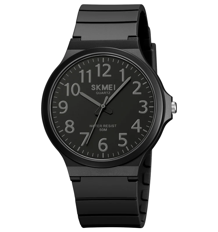 Skmei2108 Simple Quartz Watch Men Analog Wristwatch Plastic Customized Logo Your Brand Wholesale Hour