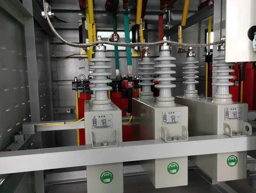 High voltage metal enclosed capacitor systems and harmonic filter reactors