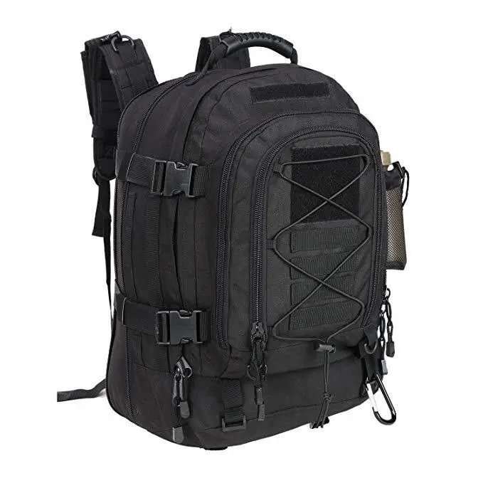 Unisex 45L Tactical Backpack Durable and Waterproof with Molle System Zipper Closure Polyester Lining for 3 Days Assault Pack