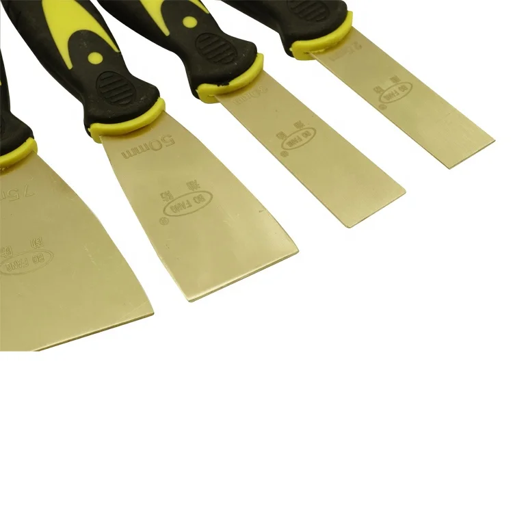 
Brass Scraper Safety Copper Alloy Non Sparking Putty Knife With Fiber Glass Handle 