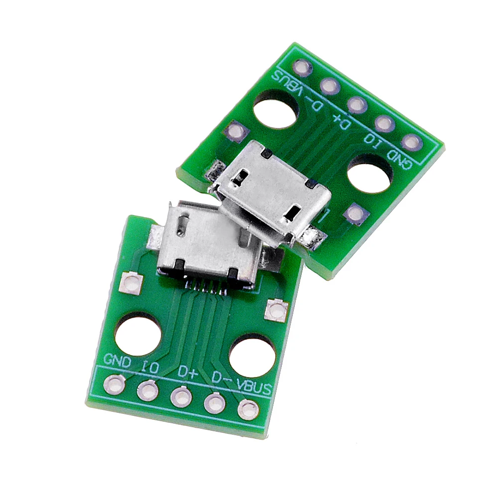 10 шт. адаптер USB для DIP 5-контактный гнездовой разъем тип B конвертер печатной платы макетная плата коммутационная SMT