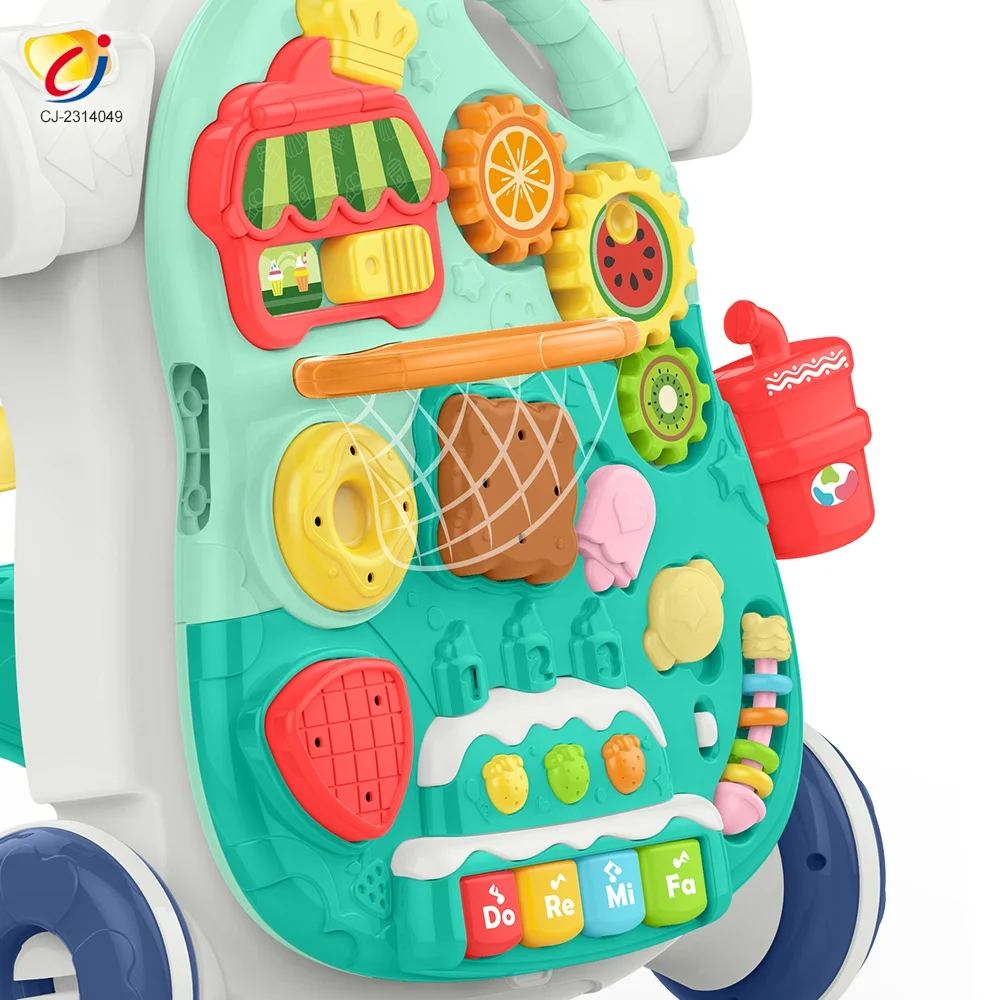 Cheap Multifunction marche bebe 4 en 1 Learning Table Walking Trolley Plastic Push/pull Toys Baby Car Walker 4 In 1