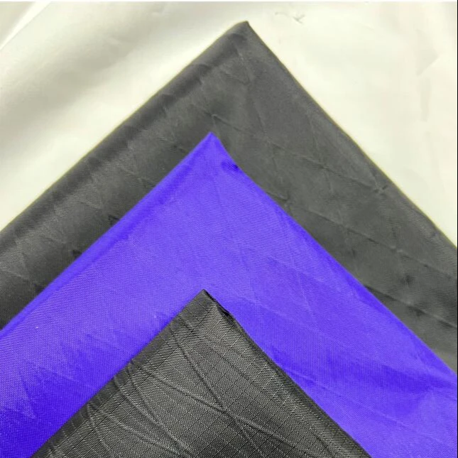 200D High Strength Yarn Ripstop Pu Coating Nylon Oxford Diamond Pac Melting Glue Bonding 100% Nylon Fabric with WR