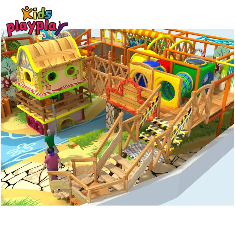 Indoor playground sets for sale with big slide and ball pit for kids