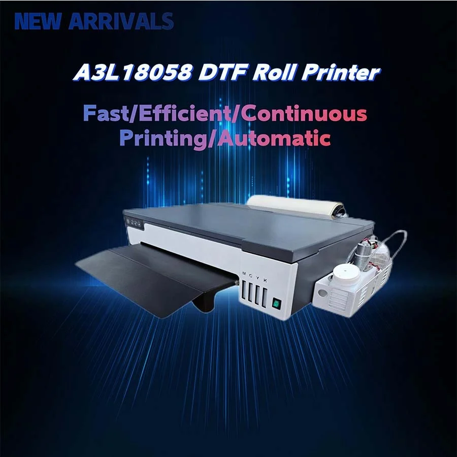 Small XP600 DTF Printer L18058 Impresora A3 Pet Film Printer DTF For Garment Hoodies T-shirts