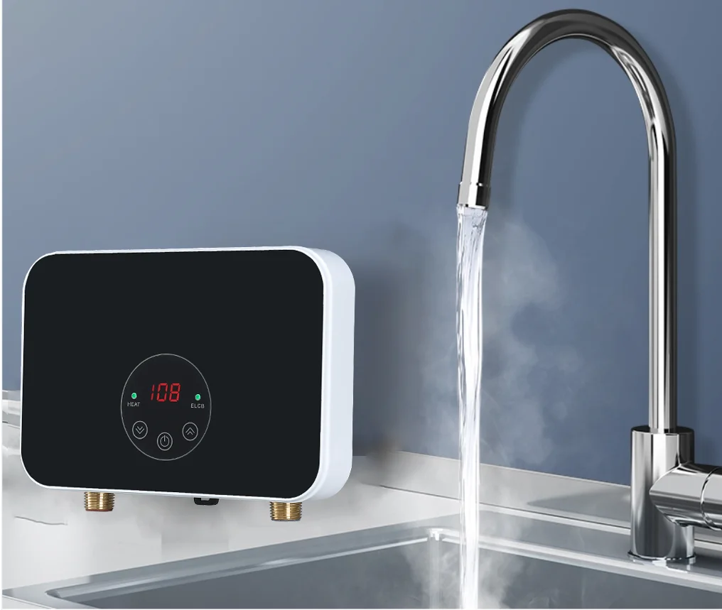 220V-240v 5500W electric instant hot water heater Small size Kitchen sink water heater aluminum element  hot water heater