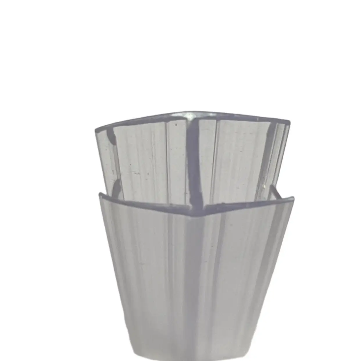 Glass Door Hardware  H-Type  shower door PVC Seal strip  Clear (Transparent) Rubber water-proofing seal