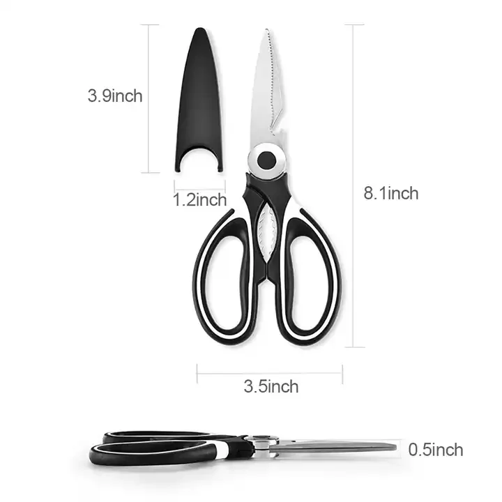 Ultra Sharp Premium Heavy Duty Kitchen Shears and Multi Purpose Scissors