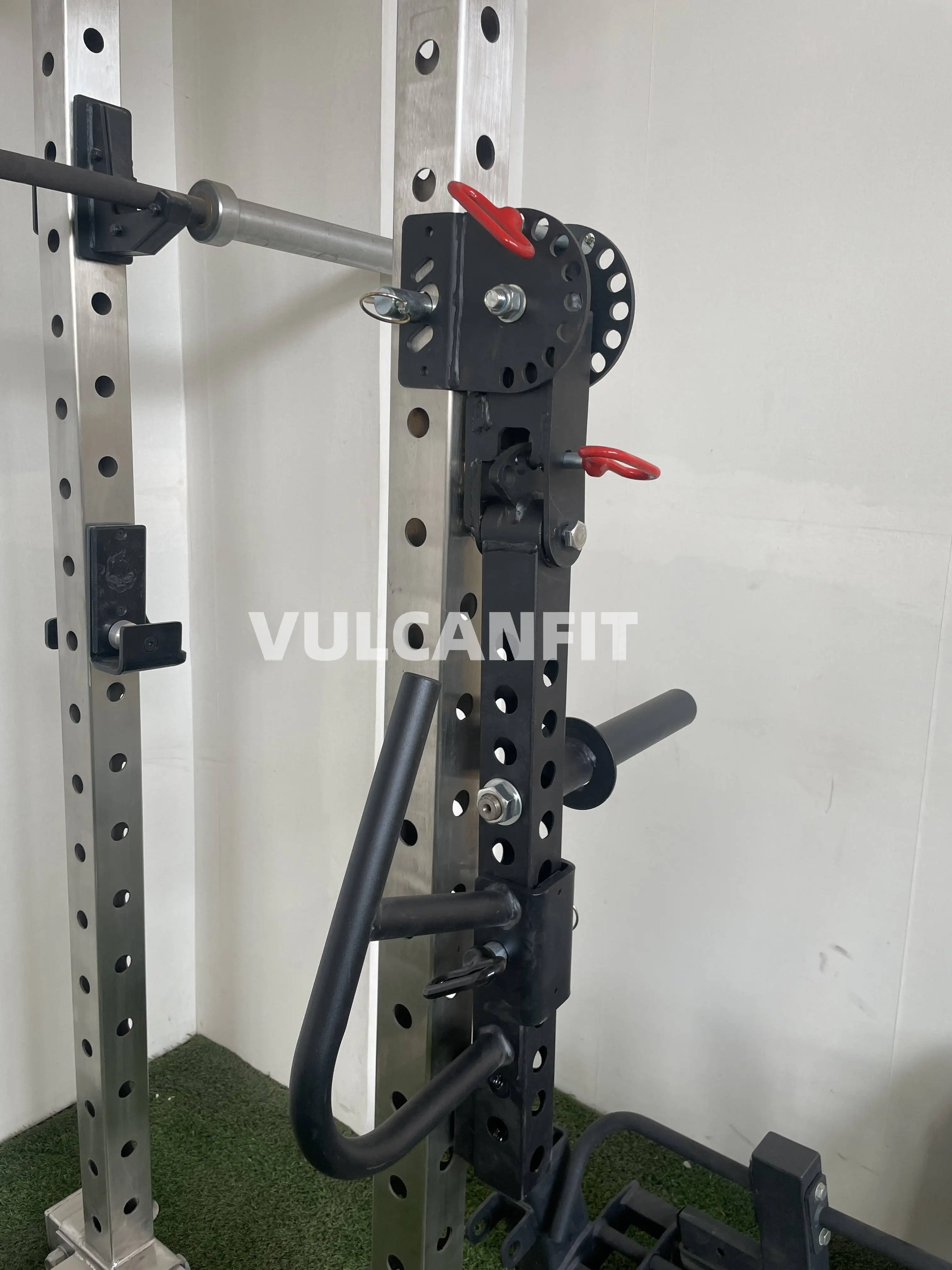 Multi-function squat rack equipment adjustable jammer arms