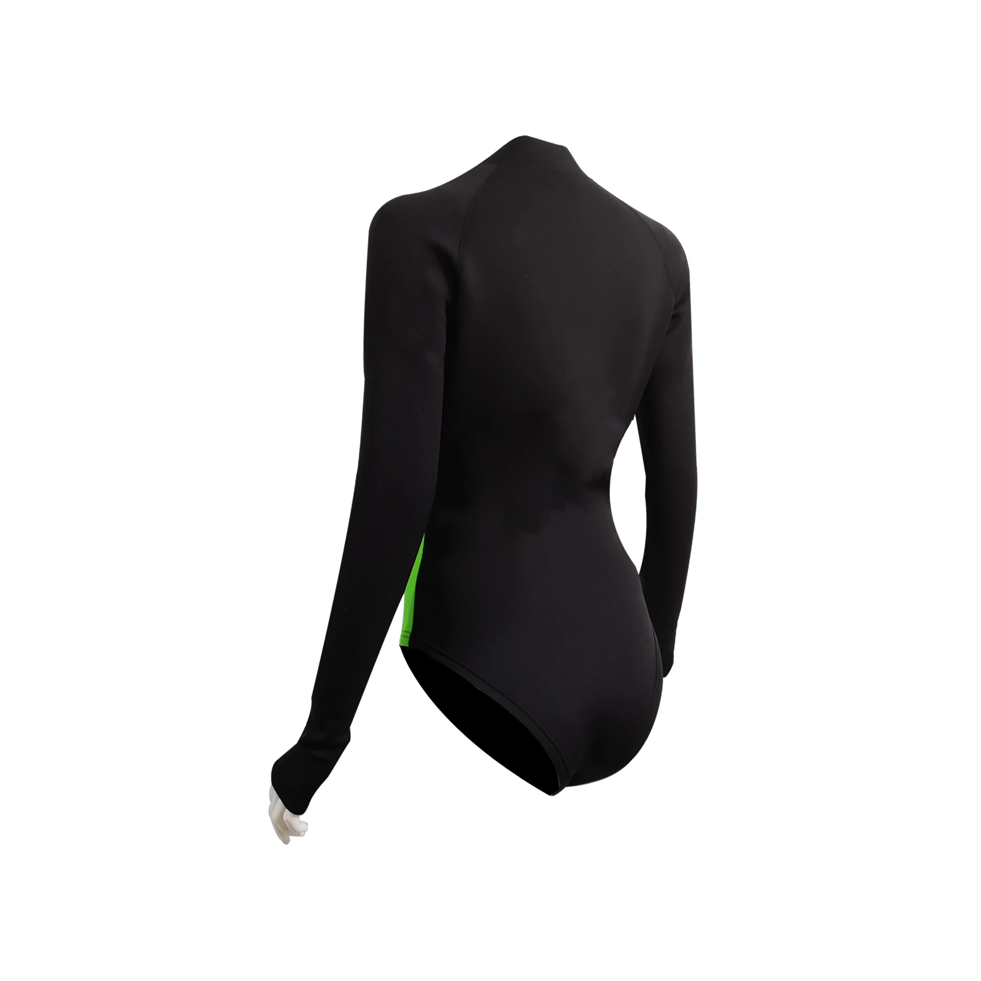Factory Custom Women Freediving Short Swimsuit One Piece Long sleeve Surfing Wetsuits 2MM 3MM Neoprene Front Zipper Wetsuit