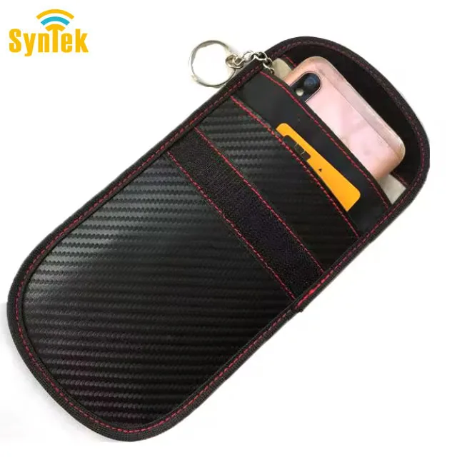 5G Protection RFID Wallet Carbon Fiber Car Key RFID Blocking Holder Case