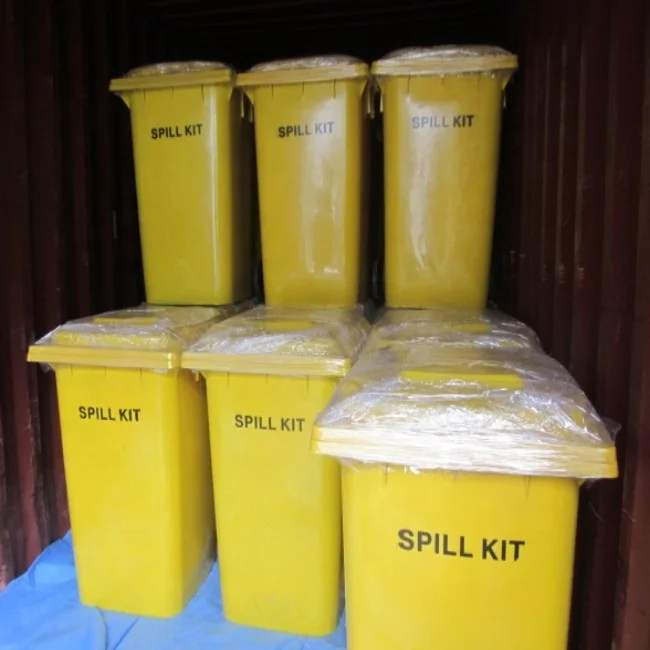 240L Fuels&petrol Spills Emergency Oil Spill Kit Products In Wheeled Bins