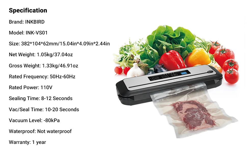 Small home use garlic fish vacuum sealer machine