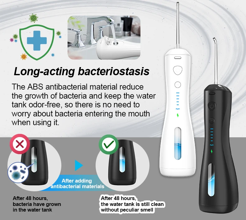 Teeth Cleaner Travel Portable 2000mAh Ultrasonic Tooth Cleaning Oral Clean Irrigator Water Flosser