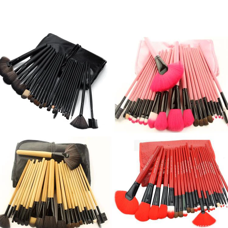 Makeup Brush Set Kit Cosmetic Wholesale Factory Price Wood Handle Accept Private Label makeup brushes Customize