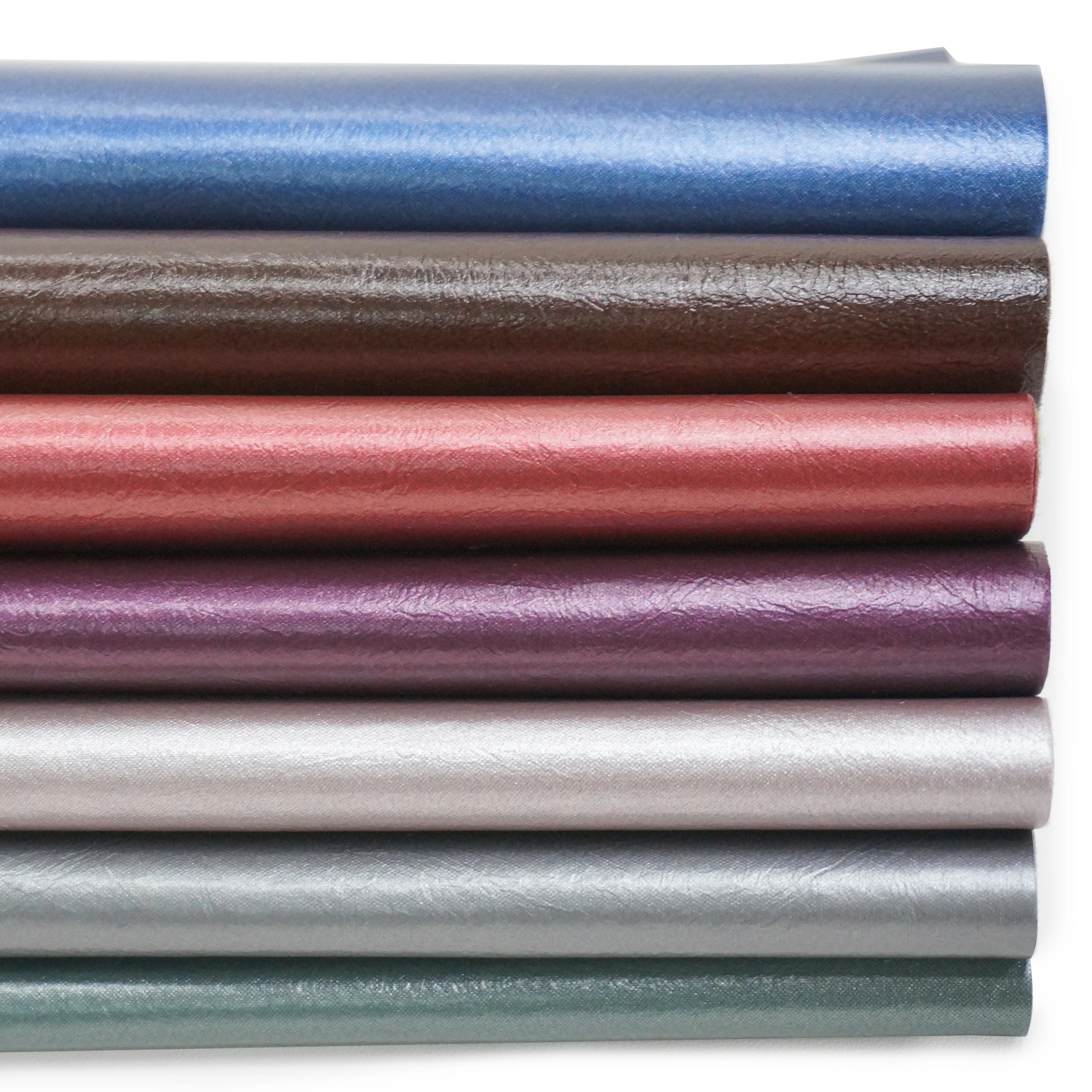 Wholesale GRS Certified Oil Wax Thick PU Synthetic Leather Waterproof Phone Cases Bags Sofas Other Packaged Recycled Leather