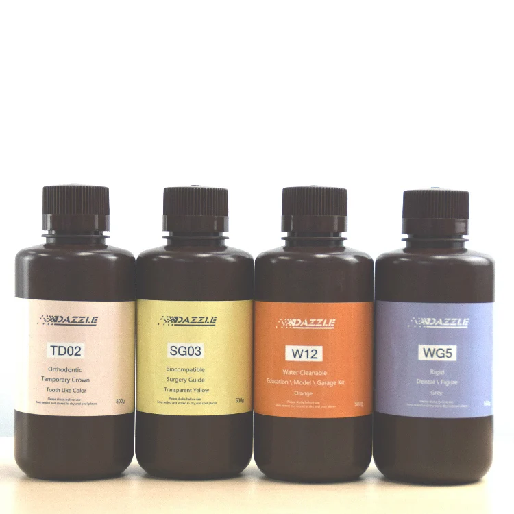 SLA LCD DLP photopolymer imprimante impresora 3D drucker resina printing model water washable cleanable dental 3D printer resin