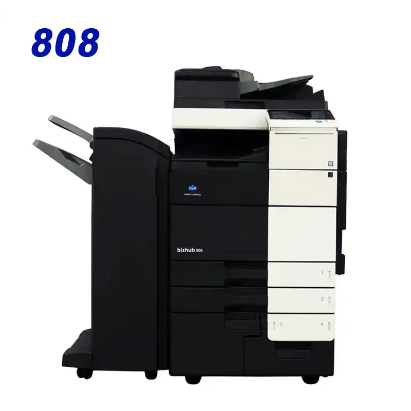 Refurbished Used 808 Printer Color Copier Photocopiers Konica Minolta Bizhub Colour Printer