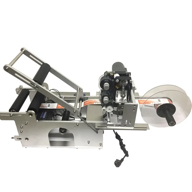 HBL-M103PT Hanboo Semi-automatic Transparent Labeling Machine for round bottles with code date batch printer